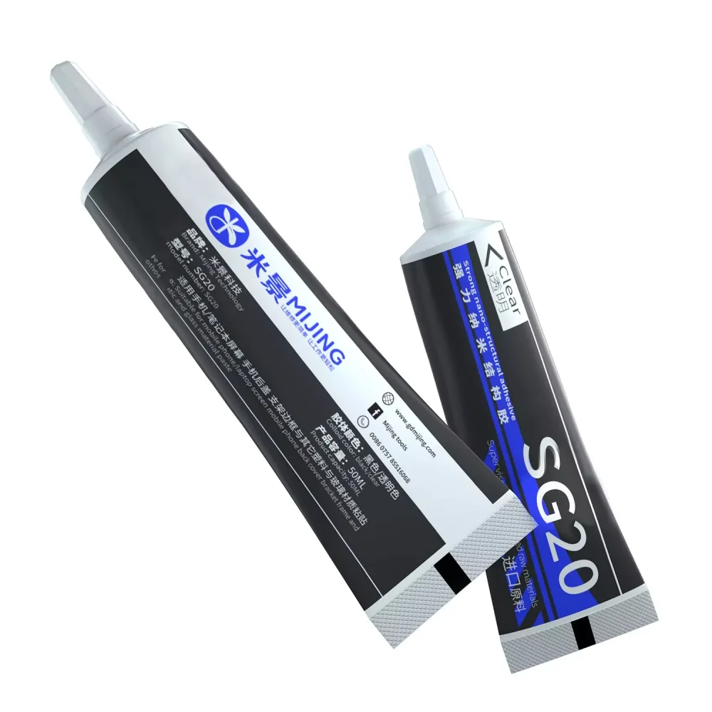 Mijing SG20 – colle nano-collage forte pour téléphone portable, adhésif structurel pour IPhone Android, cadre central, outils de réparation de couverture arrière