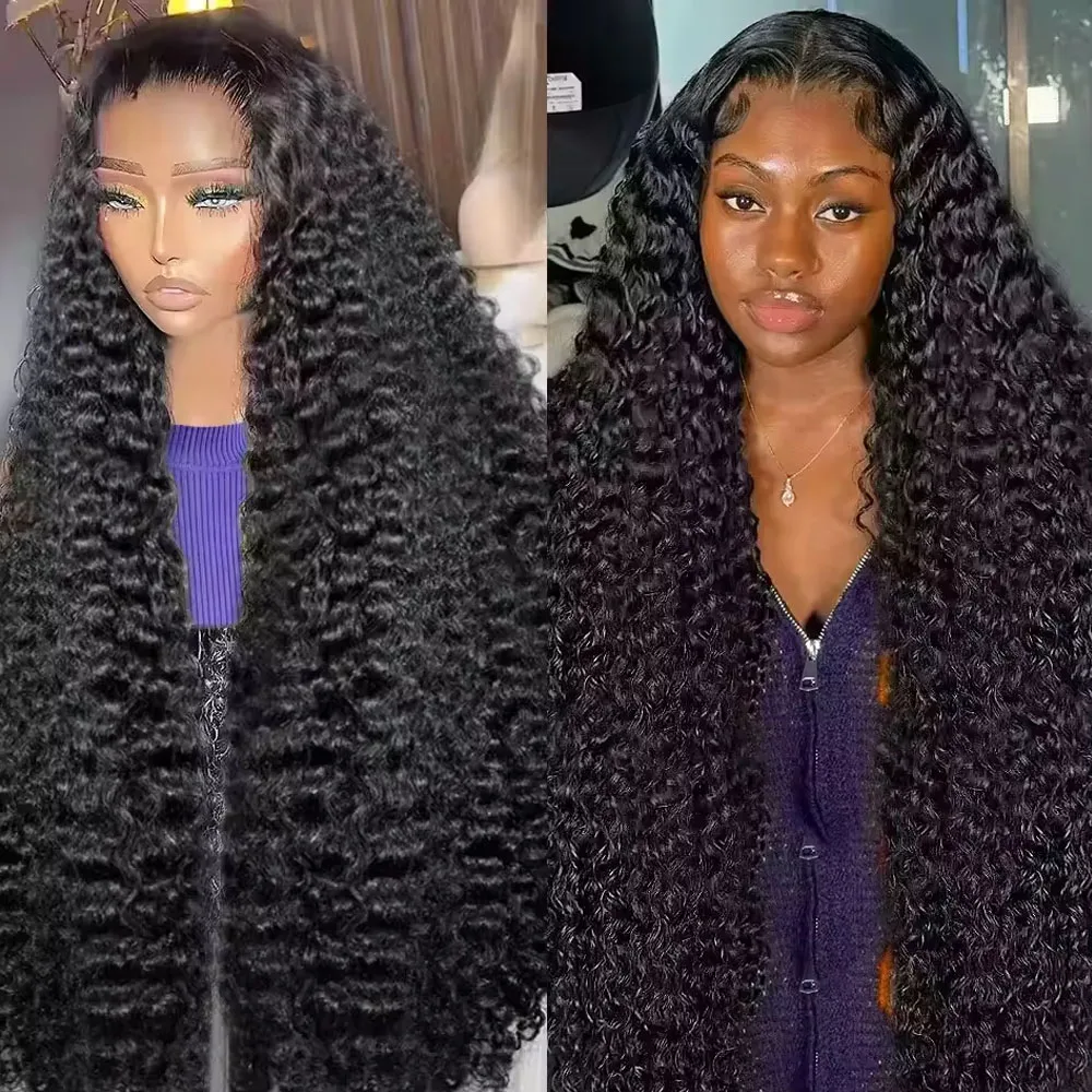 

30-40-дюймовые HD-парики с глубокой волной 13x6 и 13x4, бразильские, с эффектом водной волны, кудрявые, на кружевной основе, из натуральных человеческих волос, предварительно прорезанные, для женщин