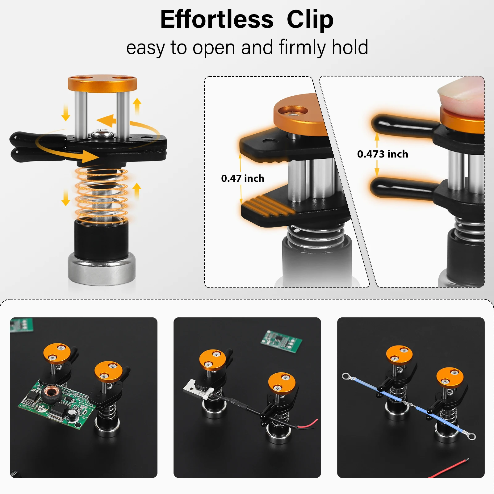 Magnetische Helpende Handen Solderen Derde Hand met 6/8 Flexibele Alligator Clips/Gereedschapskist Passen PCB Houder Elektronische Reparatie Tool