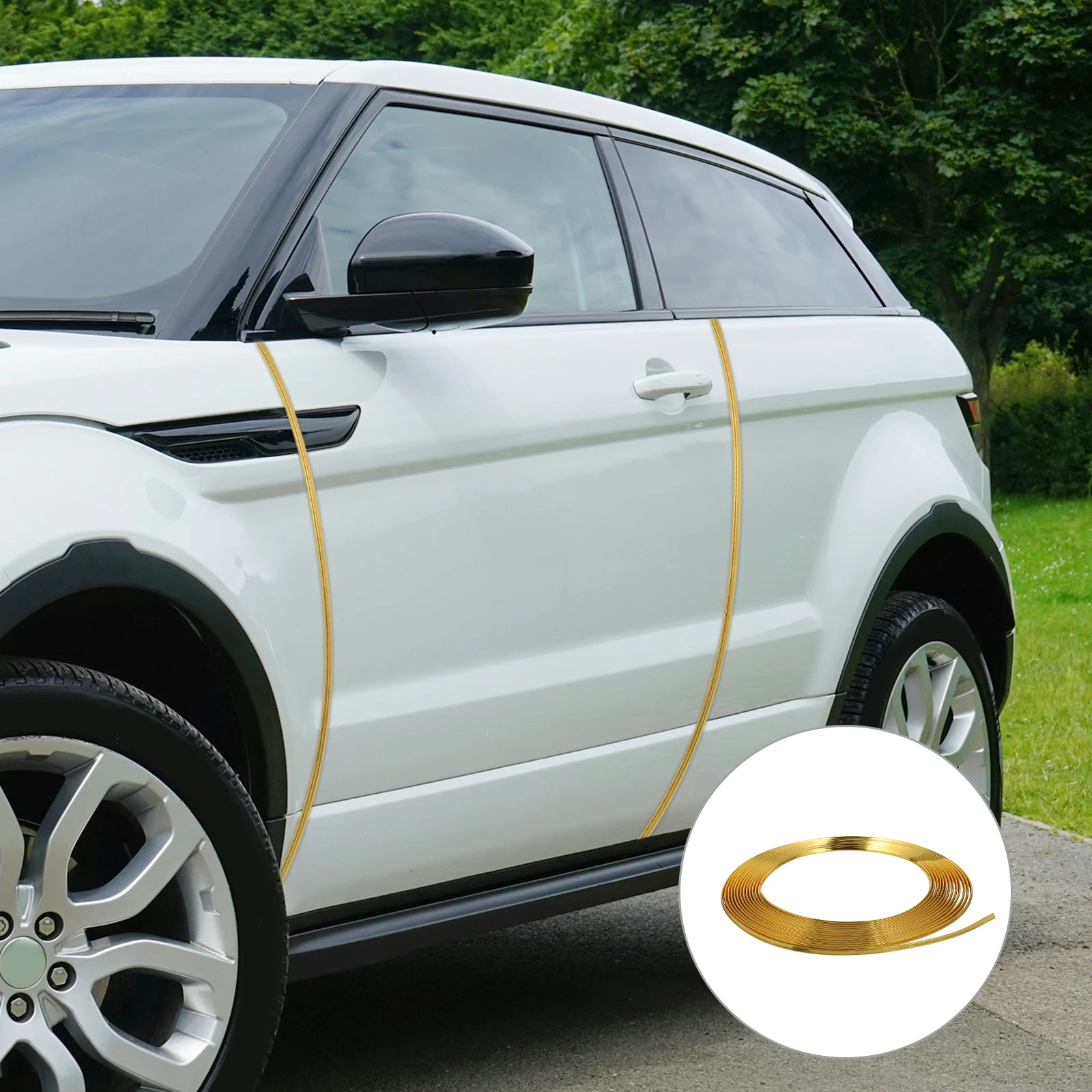 

2pcs Car Strips Abs Universal Air Outlet Decoration Interior Trim Accessories Conditioning Vent Cover Stylish Dustproof