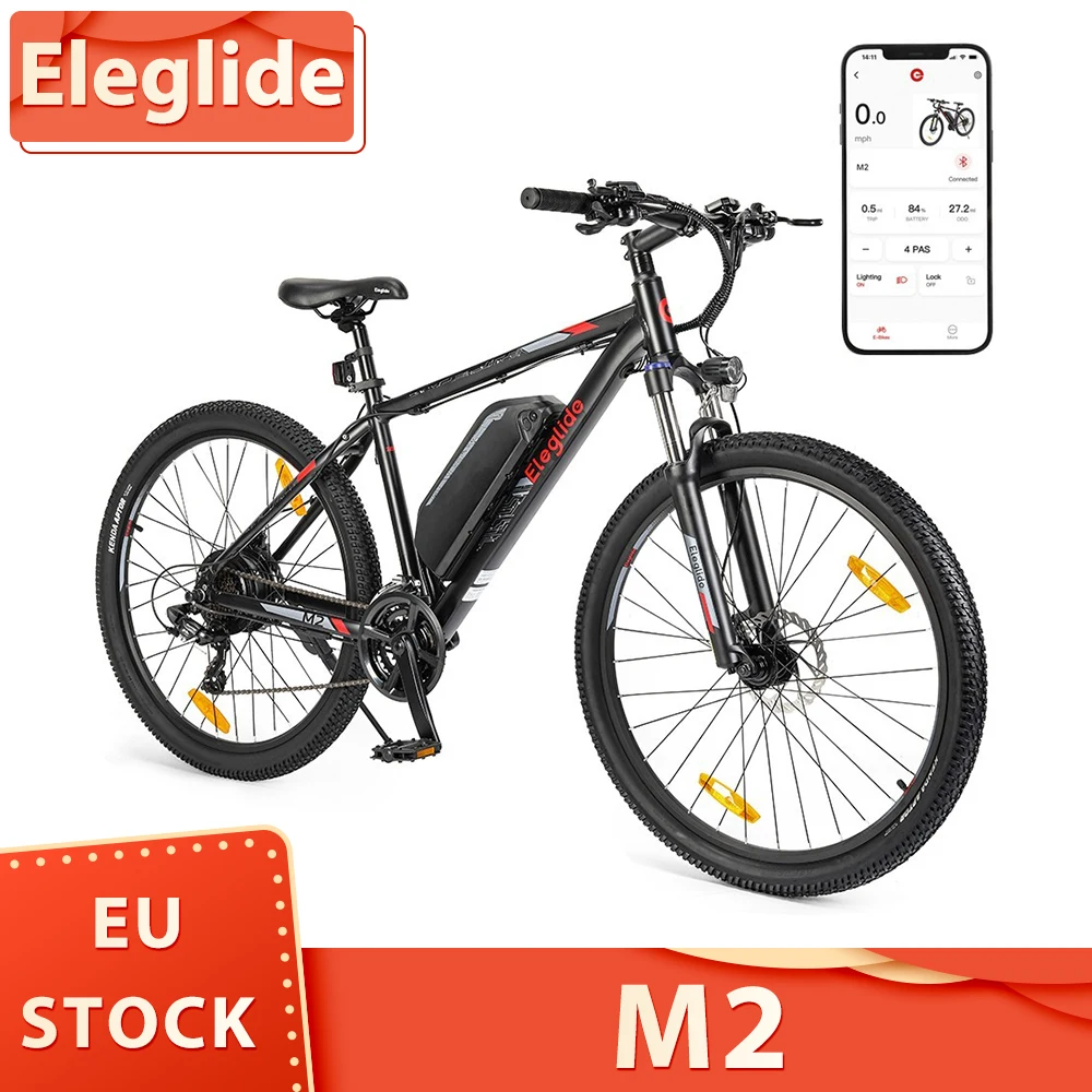 Eleglide M2 Electric Bike 27.5 inch 250W Motor 25km/h Speed 36V 15Ah Battery 125km Max Range Hydraulic Disc Brakes APP Control