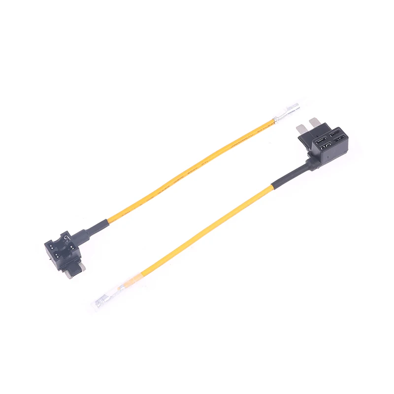 12V Fuse Holder Add-a-circuit TAP Adapter Mini Standard Ford ATM APM Blade Auto Fuse with 10A Blade Car Fuse yellow line