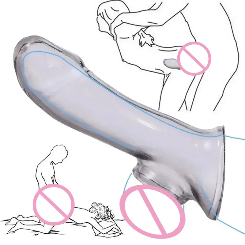 الواقي الذكري القابل لإعادة الاستخدام كم القضيب لا هزاز تمديد توسيع تأخير القذف الشرج الجنس لعب للرجال الذكور تحفيز الجنس متجر