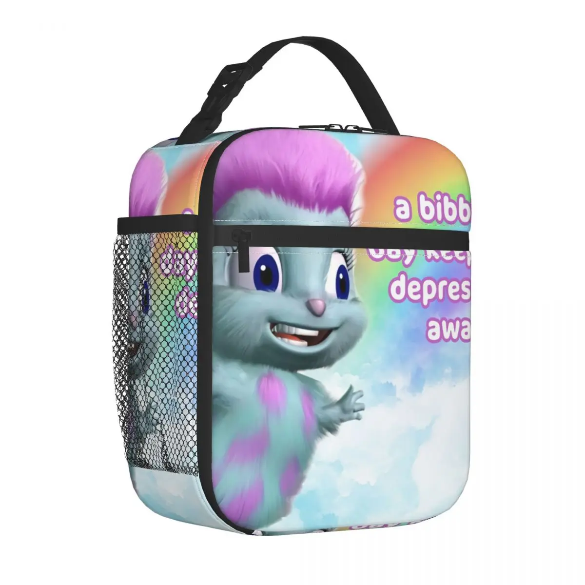 Bibble Says Gaslight Resuable Lunch Boxes Women Multifunction Cartoon Fantasy Girlboss Thermal Cooler Food Insulated Lunch Bag