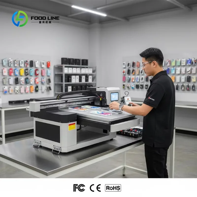 Customized UV Flatbed Printer A3 for Keychains Badges Photo Frames High-Precision 3D Embossed UV Printing Instant Curing