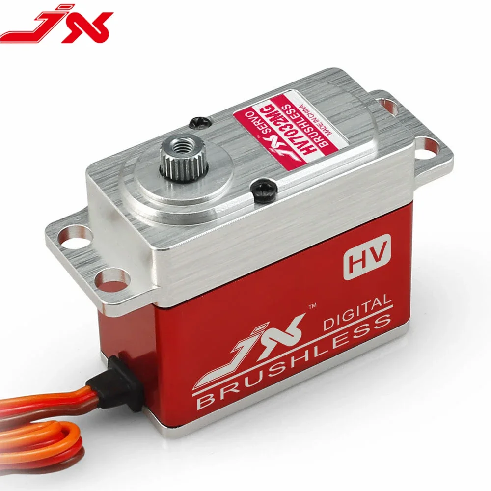 

JX Servo BLS-HV7032MG 32KG.cm@8.4V 70g Large-Torque High Voltage Metal Gear Brushless Digital Servos For RC Cars Helicopter