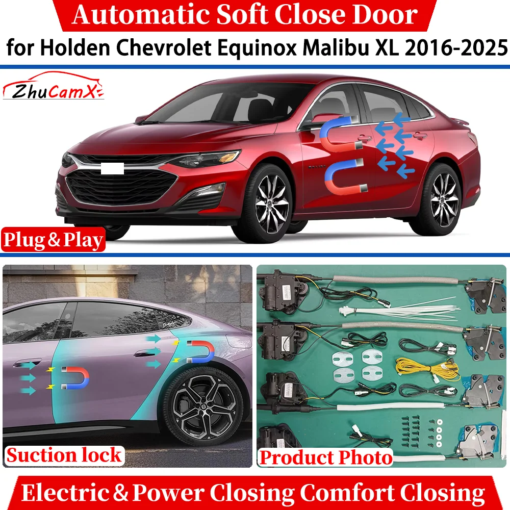 

for Holden Chevrolet Equinox Malibu XL 2016-2025 Car Automatic Soft Close Door Electric Power Comfort Closing Suction lock