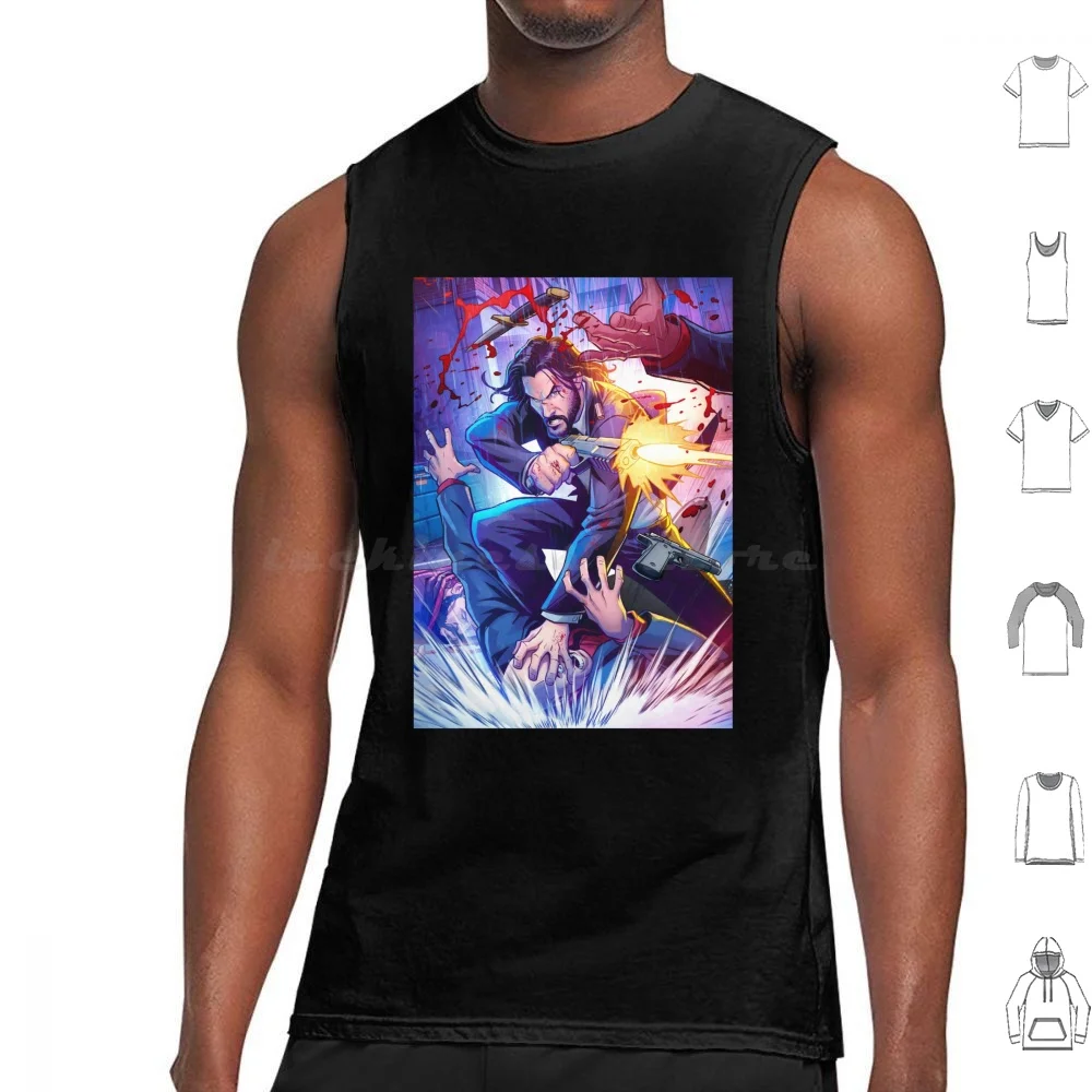 Jw4 John Wick 4 Chapter 4 Jw4 Movie 2023 John Wick Chapter 4-John Wick 4 Movies Tank Tops Vest Sleeveless John Wick