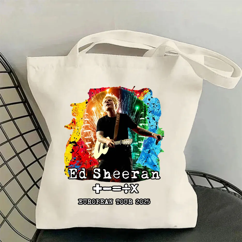 Ed Sheeran European Tour 2025 Merch Canvas Bag Shopping Canvas
