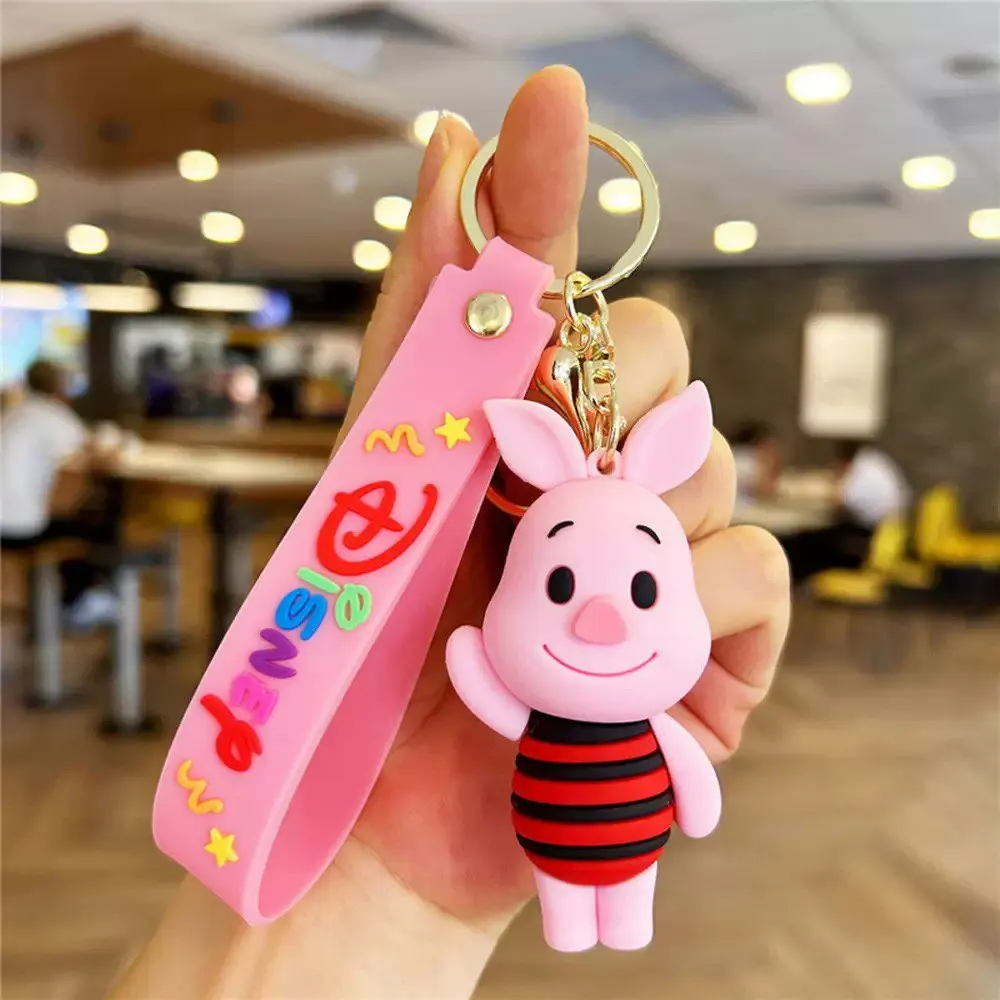 Kawaii Winnie Puuh Schlüsselanhänger Niedlicher Cartoon Pooh Bär Tigger Auto-Schlüsselanhänger Rucksack-Schlüsselring Ornament Anhänger Geschenke – Detail 4