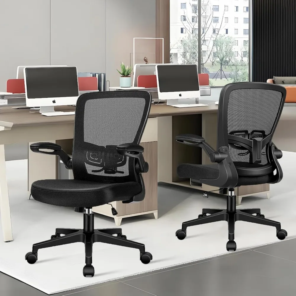 

Desk Chairs with Wheels, Ergonomic Mesh Office Chair Adjustable Height and Swivel Lumbar Support Home Office Chair