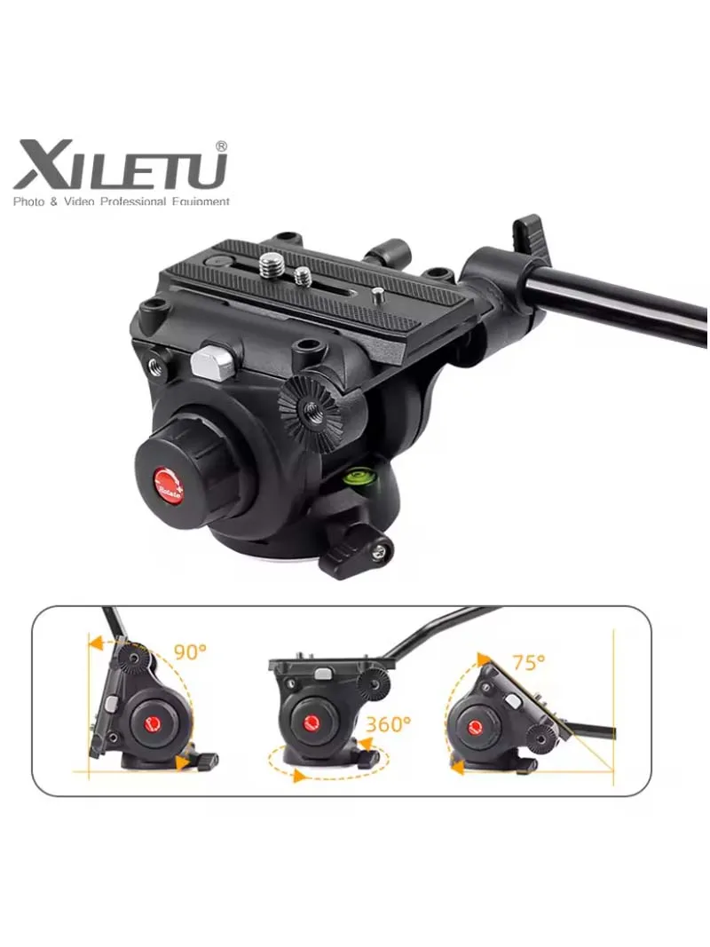 PyroGraphy 75mm Bowl Fluid Head - DSLR/미러리스 카메라 및 캠코더용 헤비듀티 파노라마 삼각대 헤드