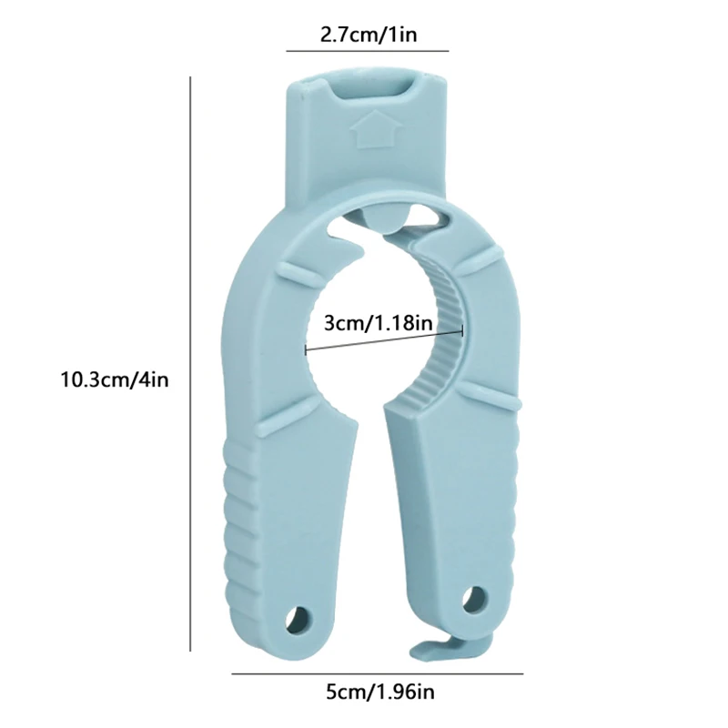 ●2Pcs Multi Bottle Opener Plastic Can Opener Water Bottle Gripper Jar Lid Remover Pull Tab Soup For Weak Hand Senior Elderly