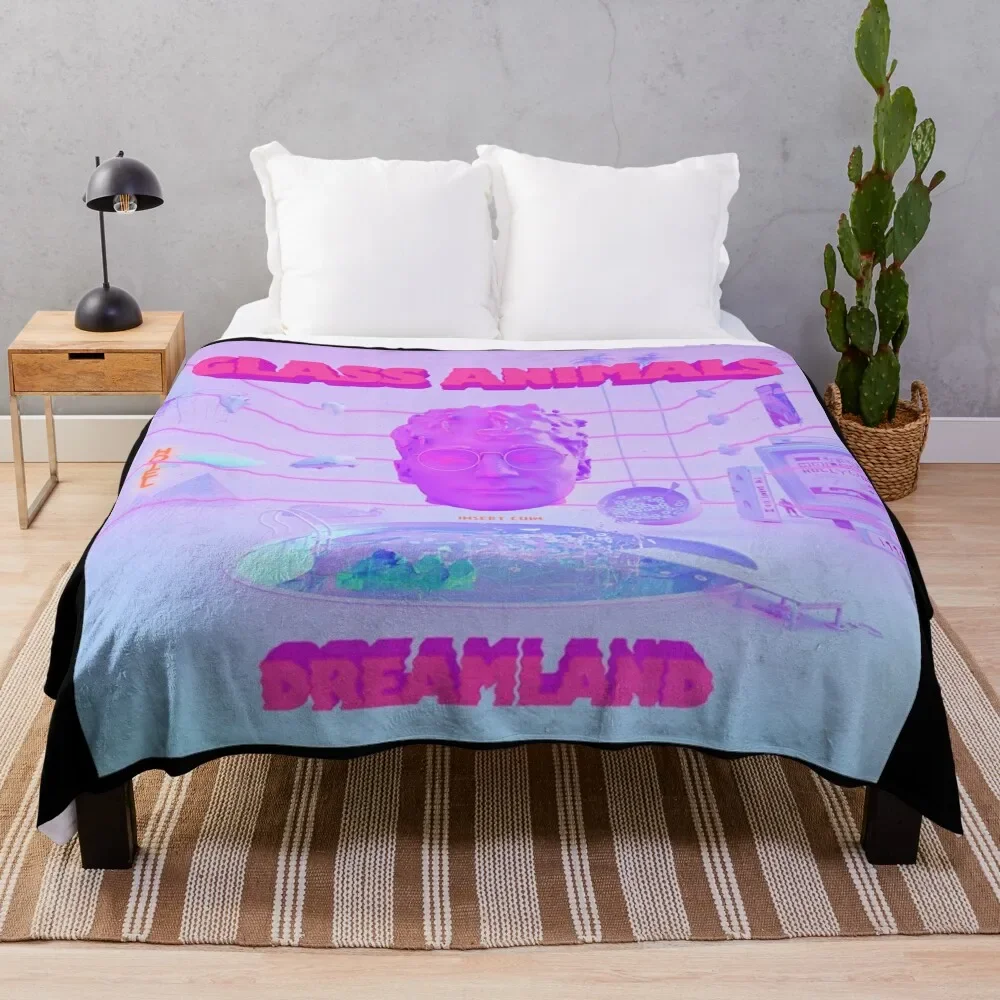 

Glass Animals dreamland Throw Blanket Multi Use Warm Blanket for Living Room Bedroom