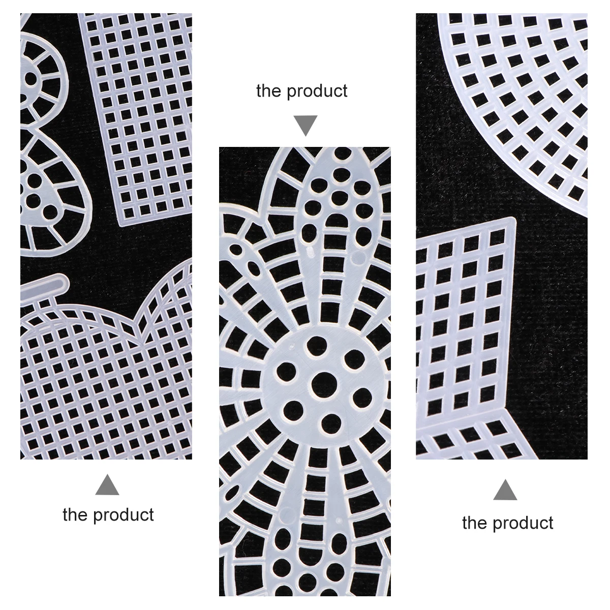 

50Pcs Plastic Canvas Sheets Mesh Multi-Shape Cross Stitch Embroidery Crafting DIY Sewing Accessories Crochet Knit