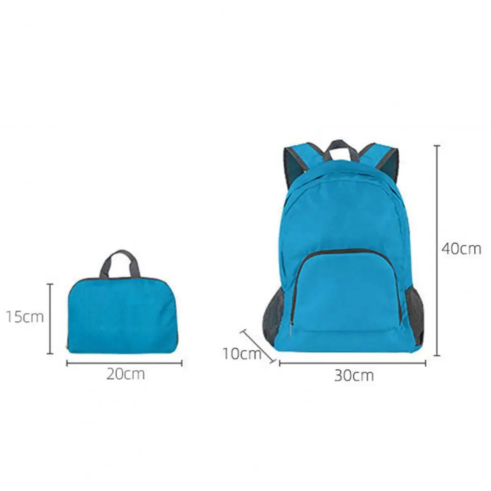 Reise rucksack breite Schulter gurte glatte Reiß verschluss seitliche Netz taschen große Kapazität verstellbarer leichter packbarer Rucksack