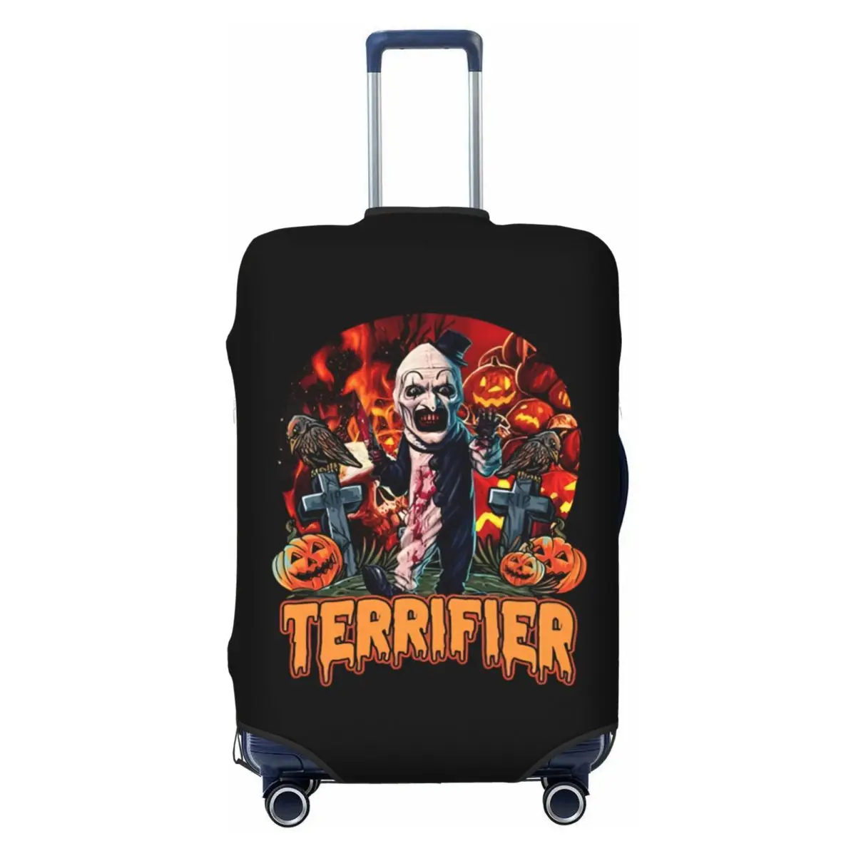

Пользовательские Хэллоуин Клоун Фильм Ужасов Ужасная крышка для багажа Забавные дорожные чехлы для чемоданов 18-32 дюймов