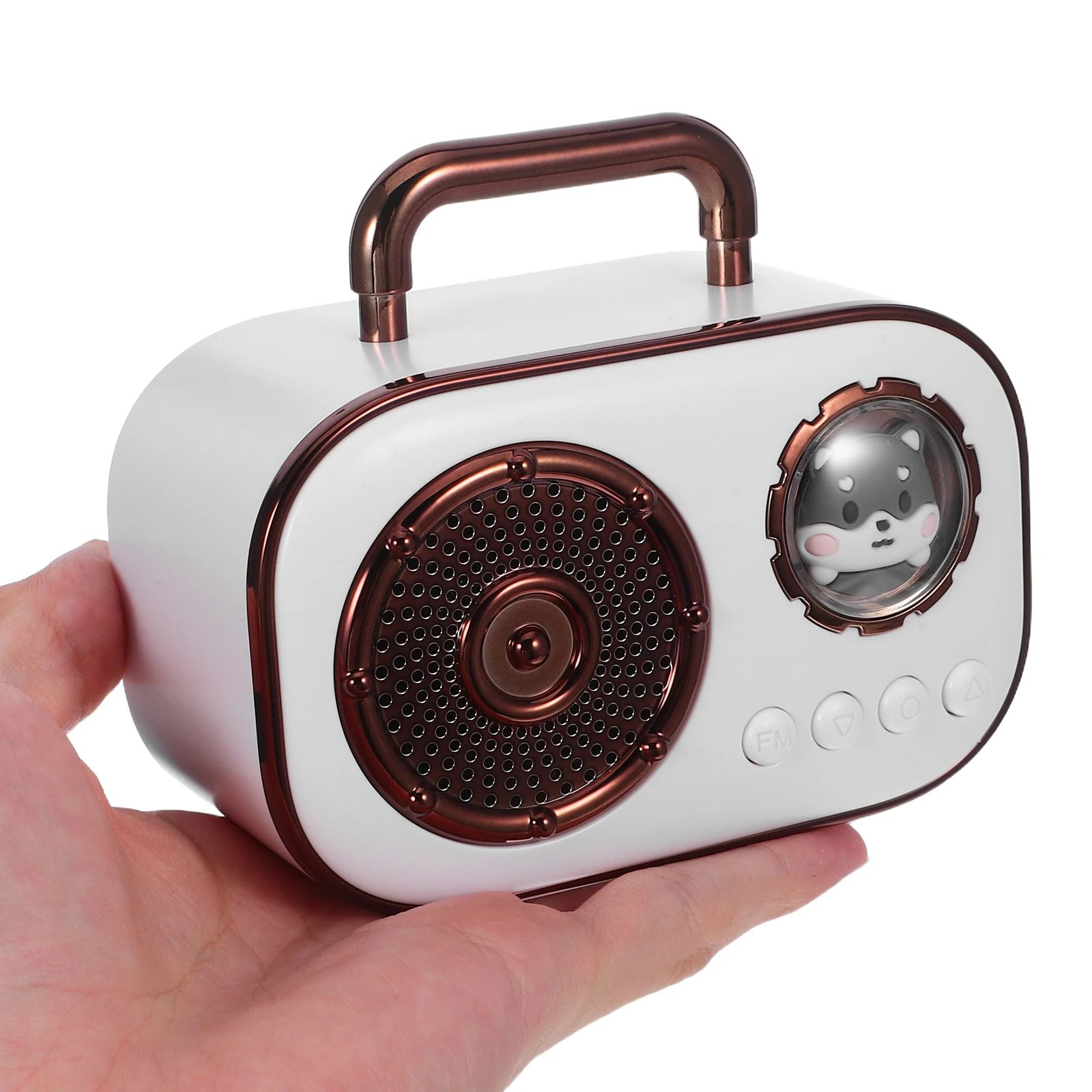 

Space Capsule Surround Sound Mini Portable Loudspeaker Home Outdoor Travel Wired Microphone Toddler Cute