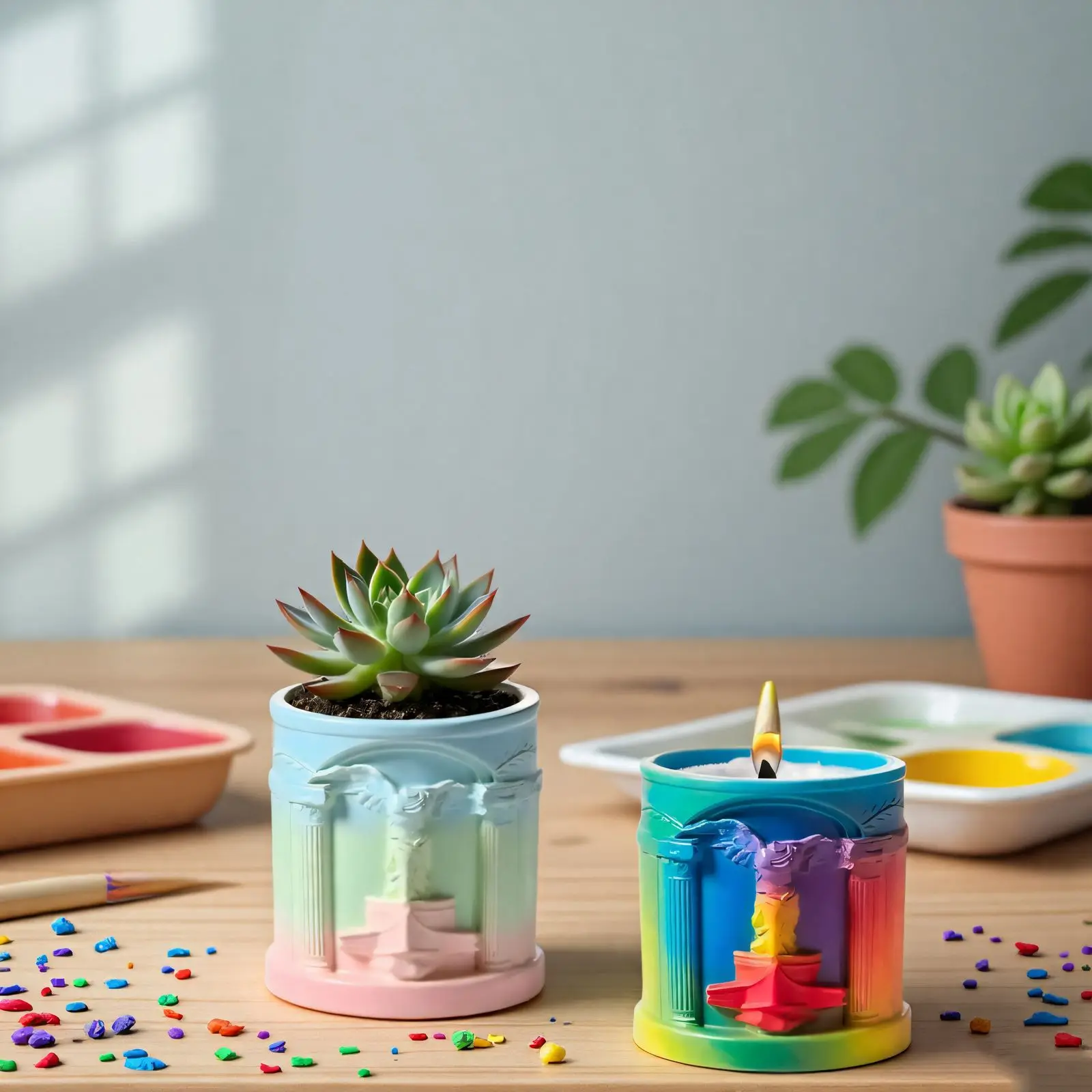 

DIY Epoxy Resin Molds Scented Candle Cup Vase Storage Silicone Mold Goddess of Victory Plaster Cup Resin Flower Mold