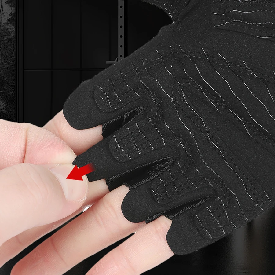 Luvas de treino para homens e mulheres, luvas acolchoadas para levantamento de peso com faixas de pulso, suporte para proteção total da palma da mão para academia