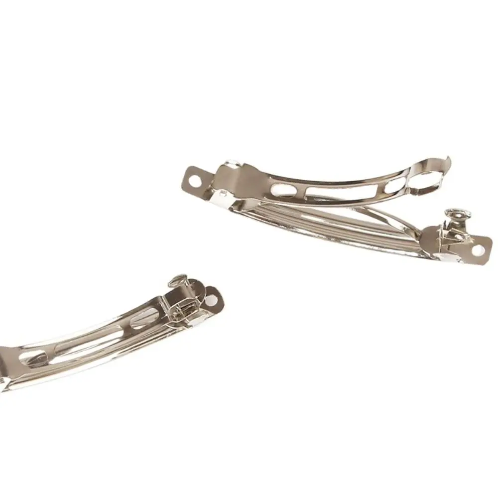 

20Pcs Metal DIY Spring Clips Silver French Clip DIY Hairpins Base Hair Clips Hair Accessories Metal Spring Hair Clip