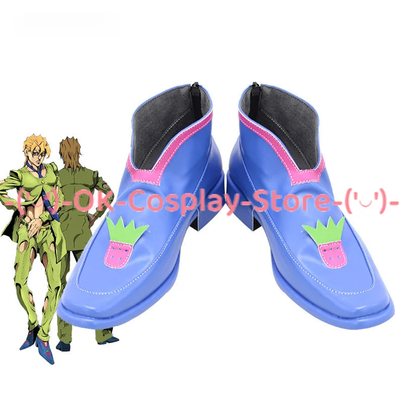 

Anime JoJo's Bizarre Adventure Pannacotta Fugo Cosplay Shoes PU Leather Shoes Cosplay Prop Halloween Boot Custom Made