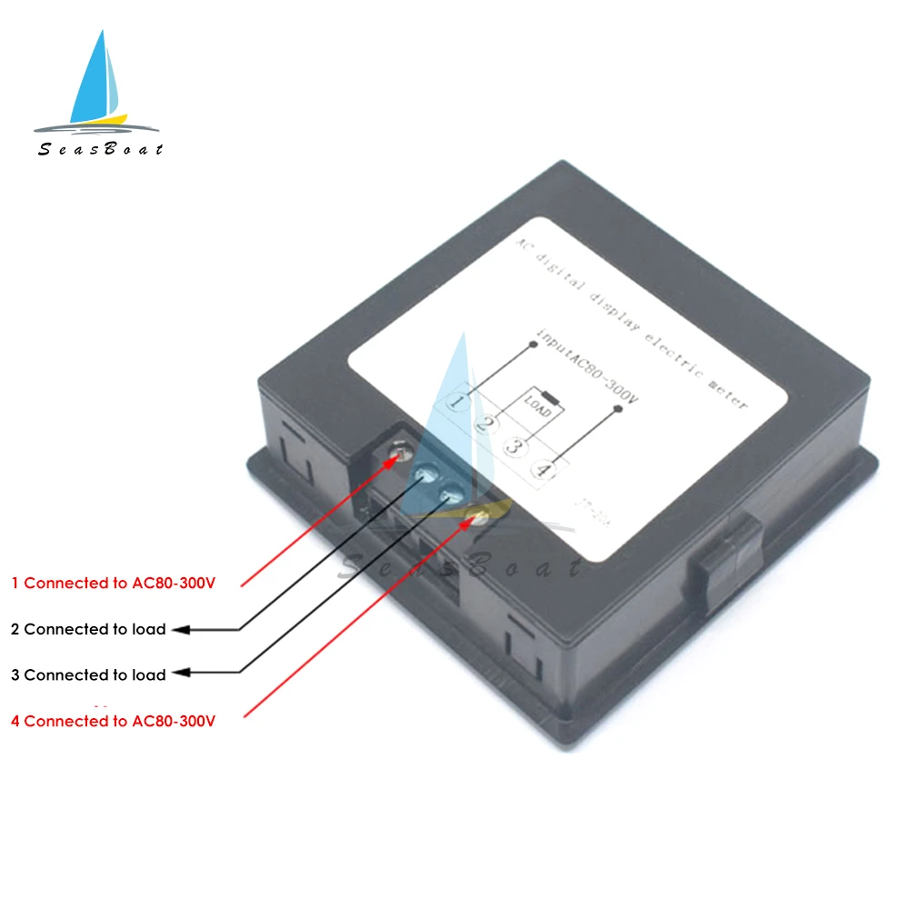 AC 80-300V DC6V-200V 20A Digital LED Display Voltmeter Ammeter Wattmeter Power Energy Meter Current Voltage Tester 12V 24V 220V