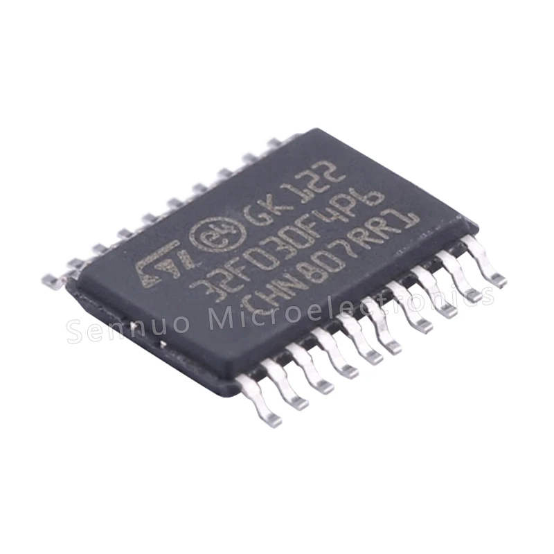 1 قطعة STM32F030F4P6 20TSSOP الذراع ®   كورتيكس ® -M0 STM32F0 متحكم IC 32 بت أحادي النواة 48 ميجا هرتز 16 كيلو بايت (16 كيلو × 8) فلاش 32 بت 16 كيلو بايت