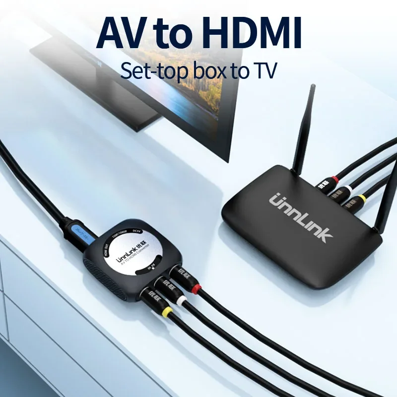 Unnlink HD 1080P AV to HDMI, HDMI to AV Converter