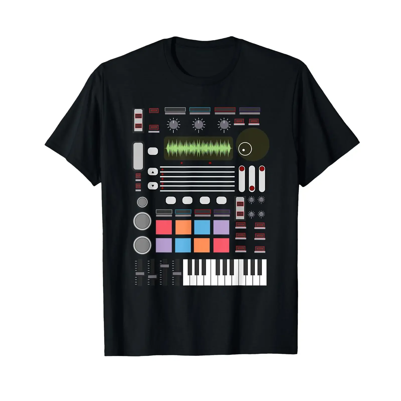 Synthesizer Drum Machine T Shirt for Electronic Music Producer Artist Musician DJ Lover Adult Kids  vintage Washed Stylish
