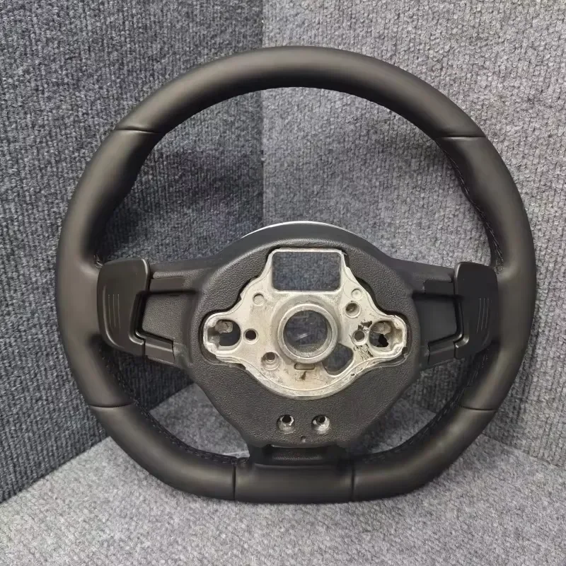 Custom Genuine Leather Sport Steering Wheel Cover for VW Golf 6 7 Passat CC Tiguan Magotan MK6 MK7 Universal Fit