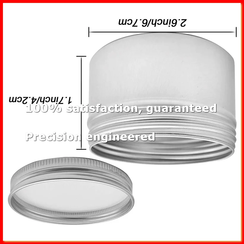 Metal Tin Lid 4Oz - 12個入り 4オンス メタルキャンドル缶 DIYキャンドル作り用、ネジ蓋付きメタル缶、キャンドル作り、工芸品、保管用 (シルバー)-A79M