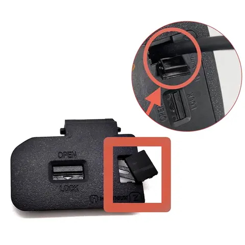 Tendenze Ora 1 Pz Nuovo per Sony ILCE-7M4 A7M4 A7R4 A7S3 Fx3 A9M2 A1 Coperchio dello sportello della batteria Parti di riparazione della fotocamera digitale-Con presa