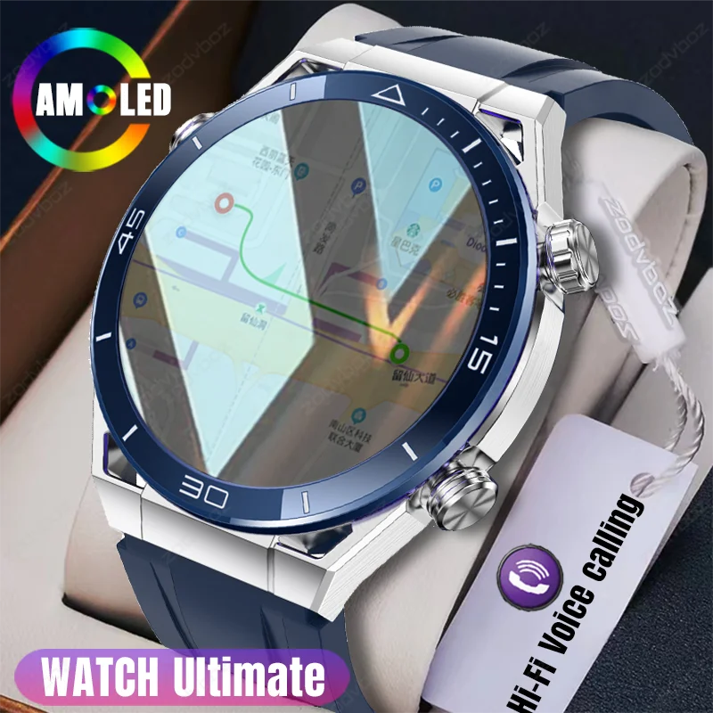 

Sports WATCH Ultimate 1.5 Inch HD Large Screen Voice Calling NFC Watches Men Compass IP68 Waterproof ECG Smartwatch For Huawei