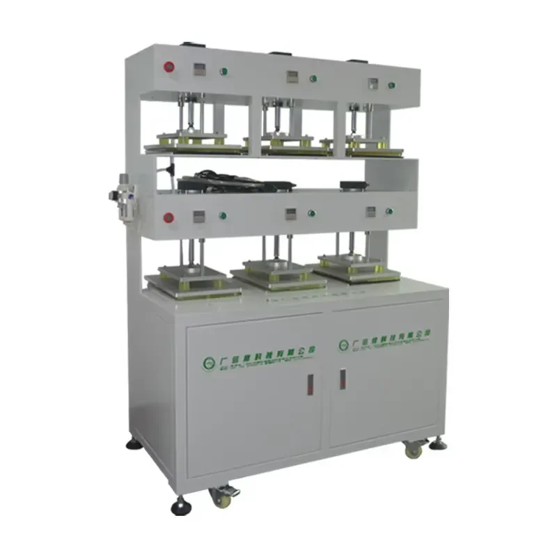 Source Fully Automatic Laminating Machine Notebook Glue Dispensing Screen Pneumatic Hot Press Six-station Machine