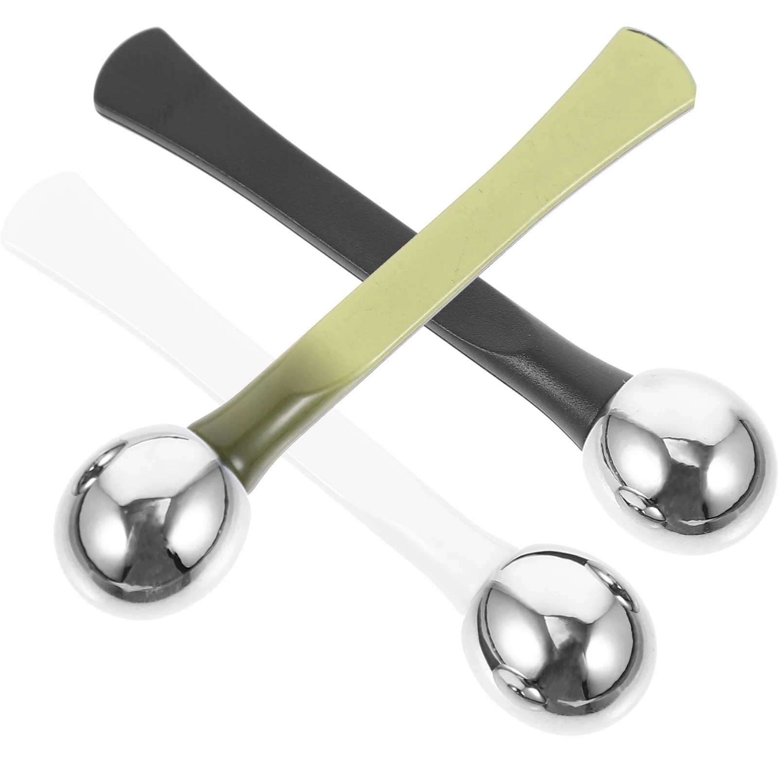 Palo de masaje para ojos, cuchara de crema para ojos portátil de alta calidad, relajación de la tensión, mejora la circulación, Reduce las ojeras, máscara Facial, 3 uds.