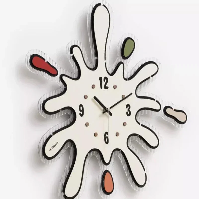 Cream Style Art Mural Wall Clocks Living Room Electronic Silent Modern Wall Clocks Decoration Bedroom Home Decor Wandklok LLWC