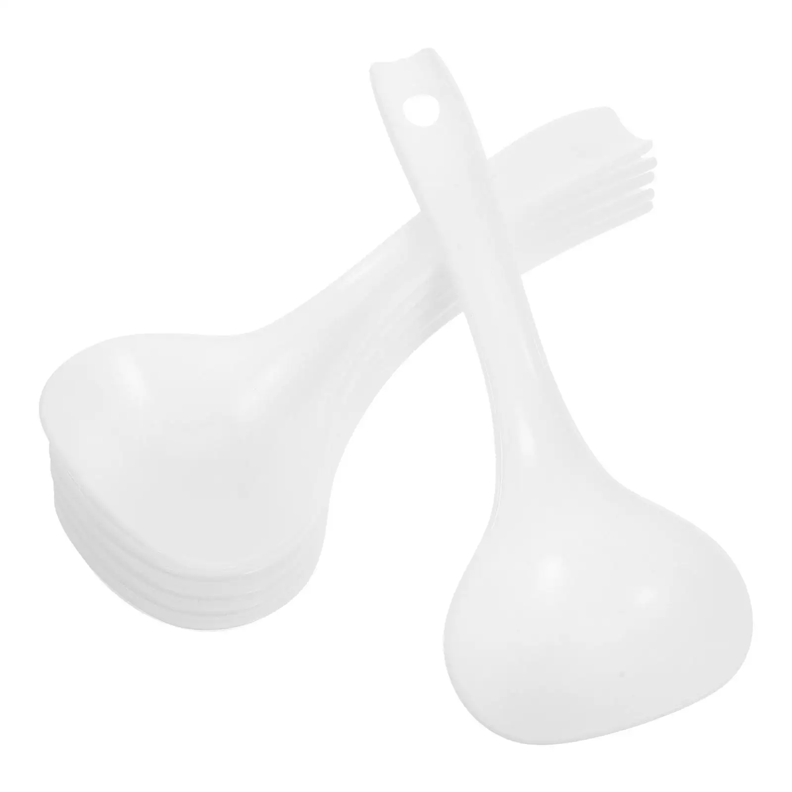 

6 Communal Serving Spoons Kitchen Canteen Restaurant Canteen Soup Ladle Sturdy PP Smooth Safe Practical Use