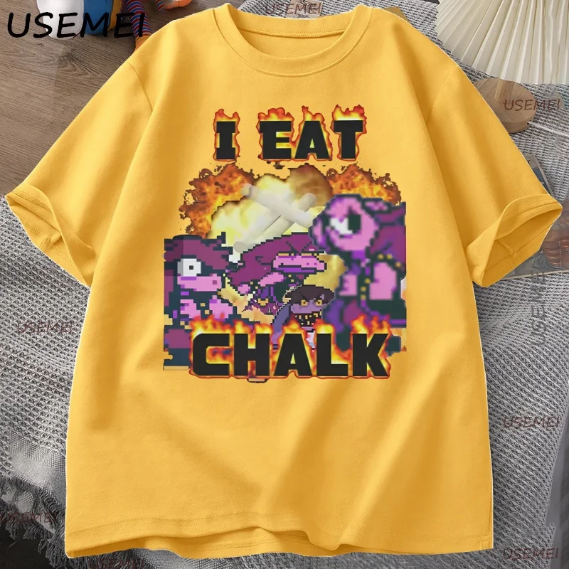 I Eat Chalk Deltarune Game Sommer-Shirt Herren T-Shirt Damen T-Shirt Jungen Top Kinder Eltern-Kind Baumwolle Kurzarm Kinder T-Shirt – Detail 11