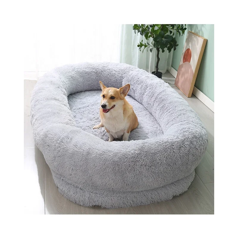 Anjuny Wholesale Manufacturer's Winter Warm Fleece Fan-Shaped Thermal Self-Warming Dog Pet Mattress