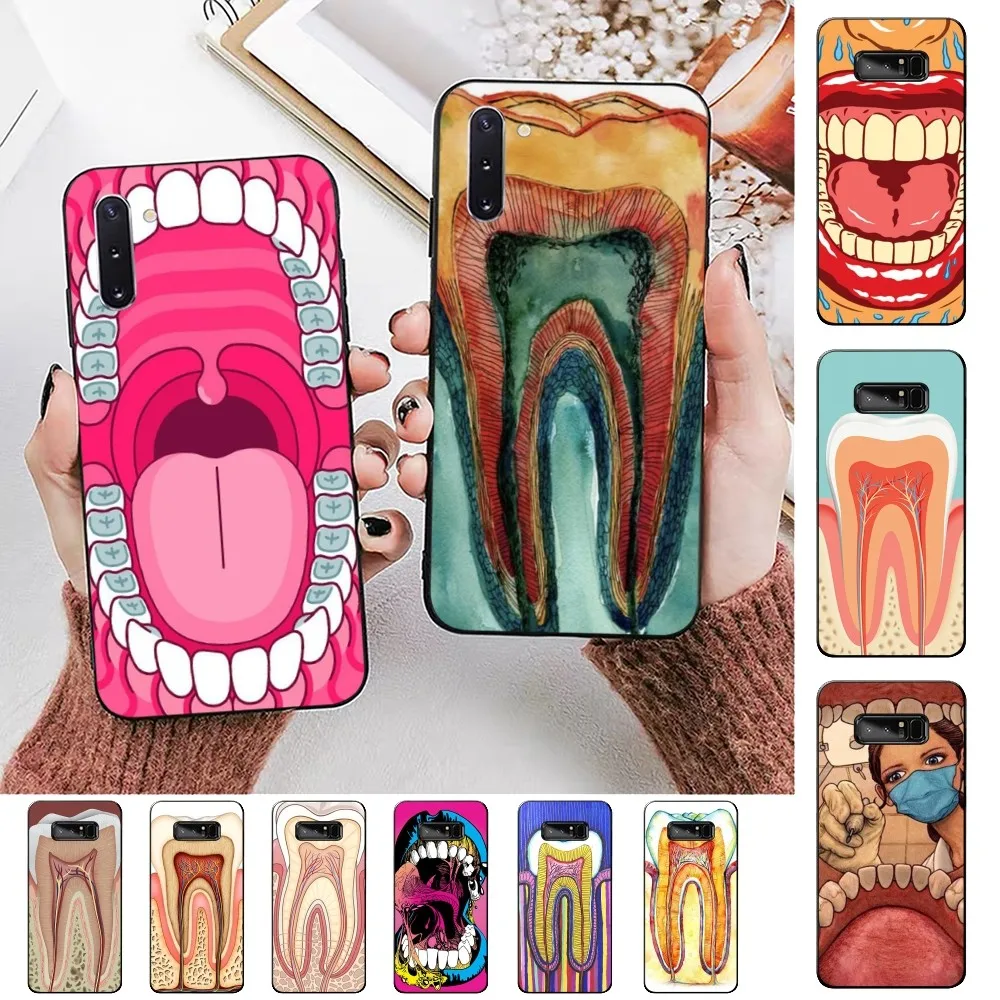 Wisdom Teeth Dentist Tooth Phone Case For Samsung Note 8 9 10 20 pro plus lite M 10 11 20 30 21 31 51 A 21 22 42 02 03