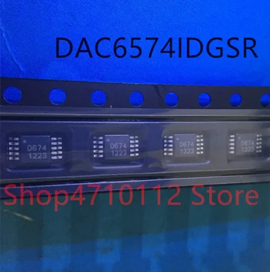Free shipping NEW 10PCS/LOT DAC6574IDGSR DAC6574I DAC6574 MARKING D674 MSOP-10