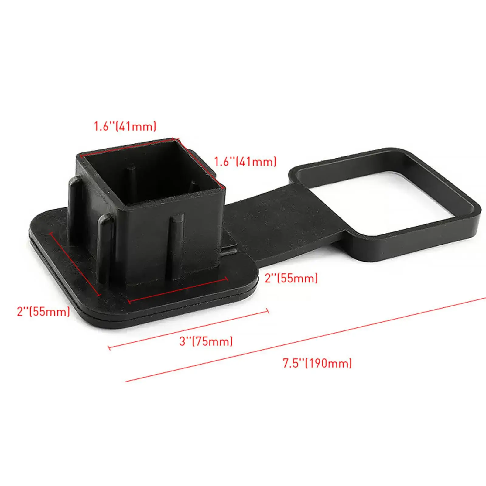 Generic مقطورة هوك الغبار التوصيل المطاط العالمي وصلة مقطورة أنبوب غطاء تغليف سحب وصلة غطاء مربع الفم غطاء للحماية