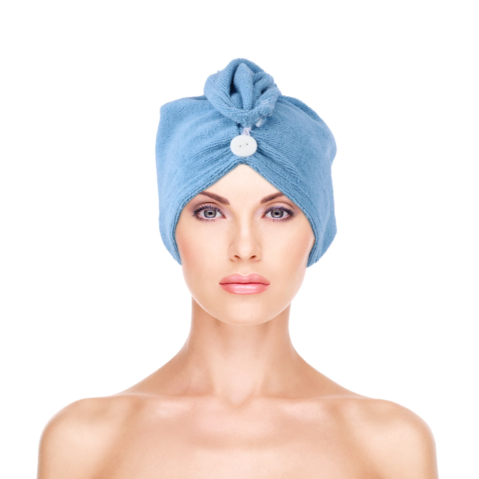 

Microfiber Hair Dry Cap Quick Absorption Towel Hooded Turban Bathing Drying Head Wrap Gift Women Travel Gym Use