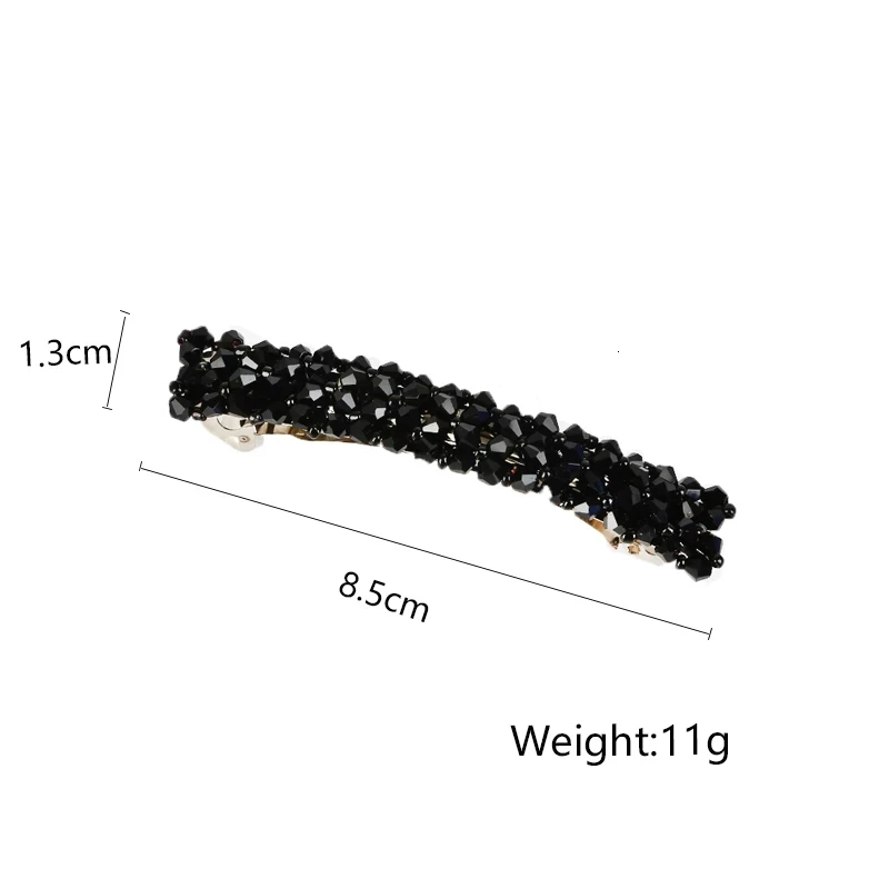 New Korean Elegant Crystal Spring Hair Clips Pins Hairpins Sweet Rhinestone Barrettes Hairgrips For Women Girls Hair Accessories