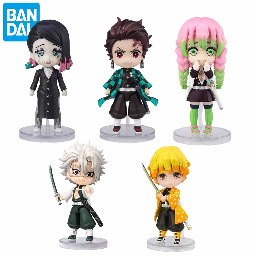 

In Stock Original Bandai Figuarts 100% mini Demon Slayer Shinobu Kocho & Kamado Tanjirou Uzui Tengen Nezuko Anime Figure Toys