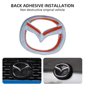 Ön ızgaradaki amblem, araç amblemi gövde, mazda 3 axela atenza 17-20 için bir karbon fiber gövdenin başı, arka, çıkartma aksesuarları Far mazda mx3 için en iyi 10 satış-no. 4
