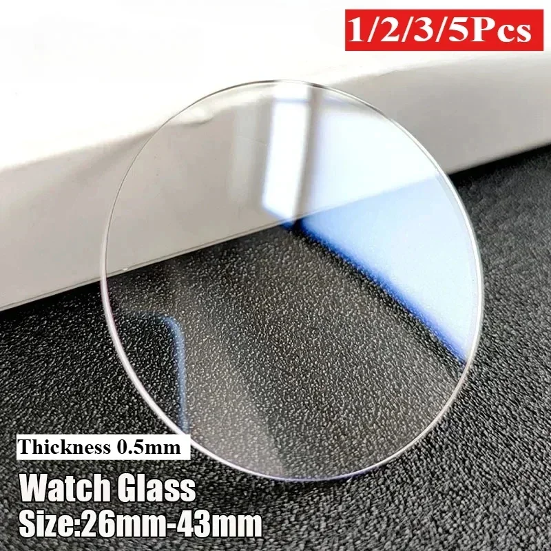 26-46mm Universal Tempered Glass Smartwatch Screen Protector Protective Film 28mm 30mm 32mm 38mm 40mm 41mm 42mm Diameter 2-5PCS