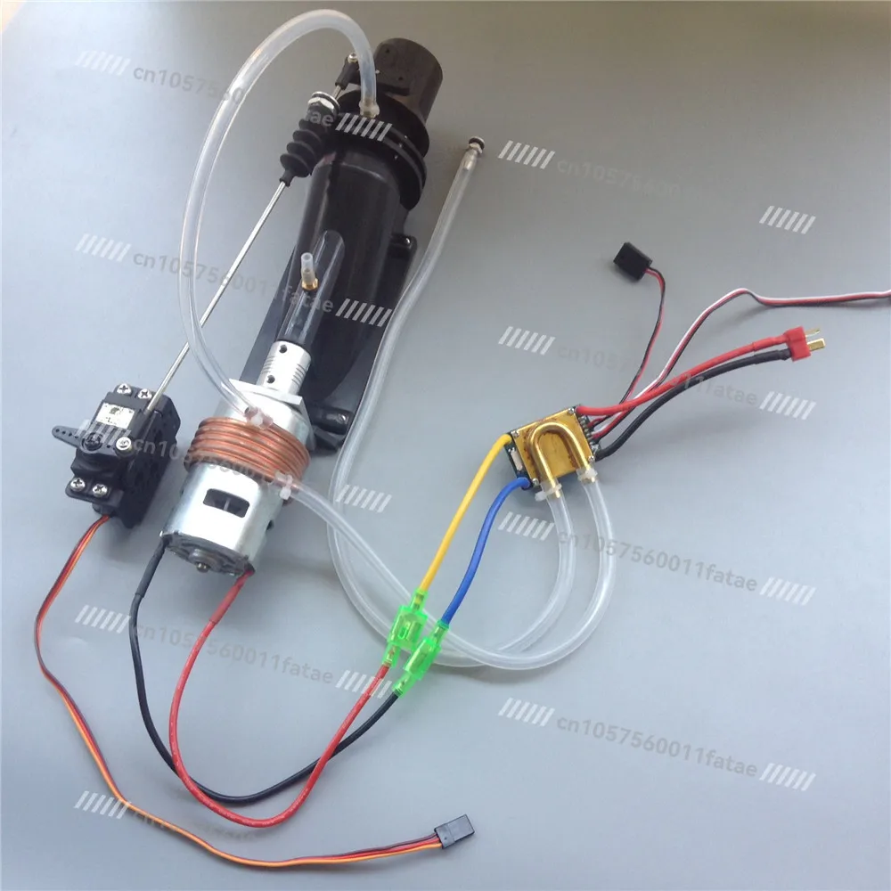 

12V 480A ESC 40mm Injector 795 Brushed Motor Water Cooling, Steering Gear, Modified Remote Control Jet Boat