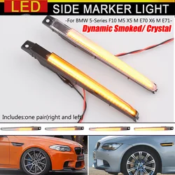 Dynamic LED Side Fender Marker Light For BMW 5 Series F10 M5 S63N FV91 FV92 FV93 2010-2016 Flashing Sequential Turn Signal